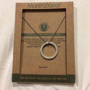 Mantra Band Ring Necklace